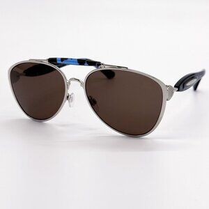 NEW BURBERRY SUNGLASSES BE3160 100573 SILVER BLACK UNISEX BE3160 1005/73